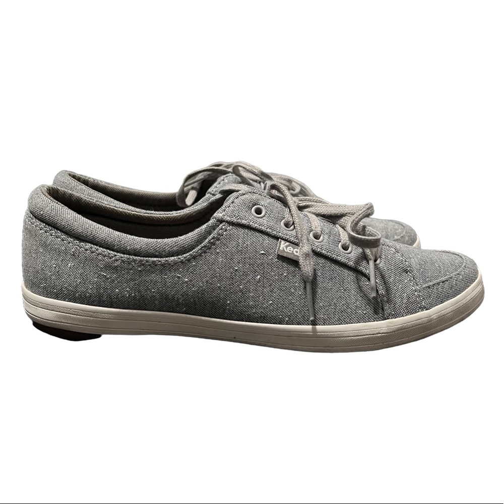 468ght Keds canvas sneakers women’s 8.5 gray